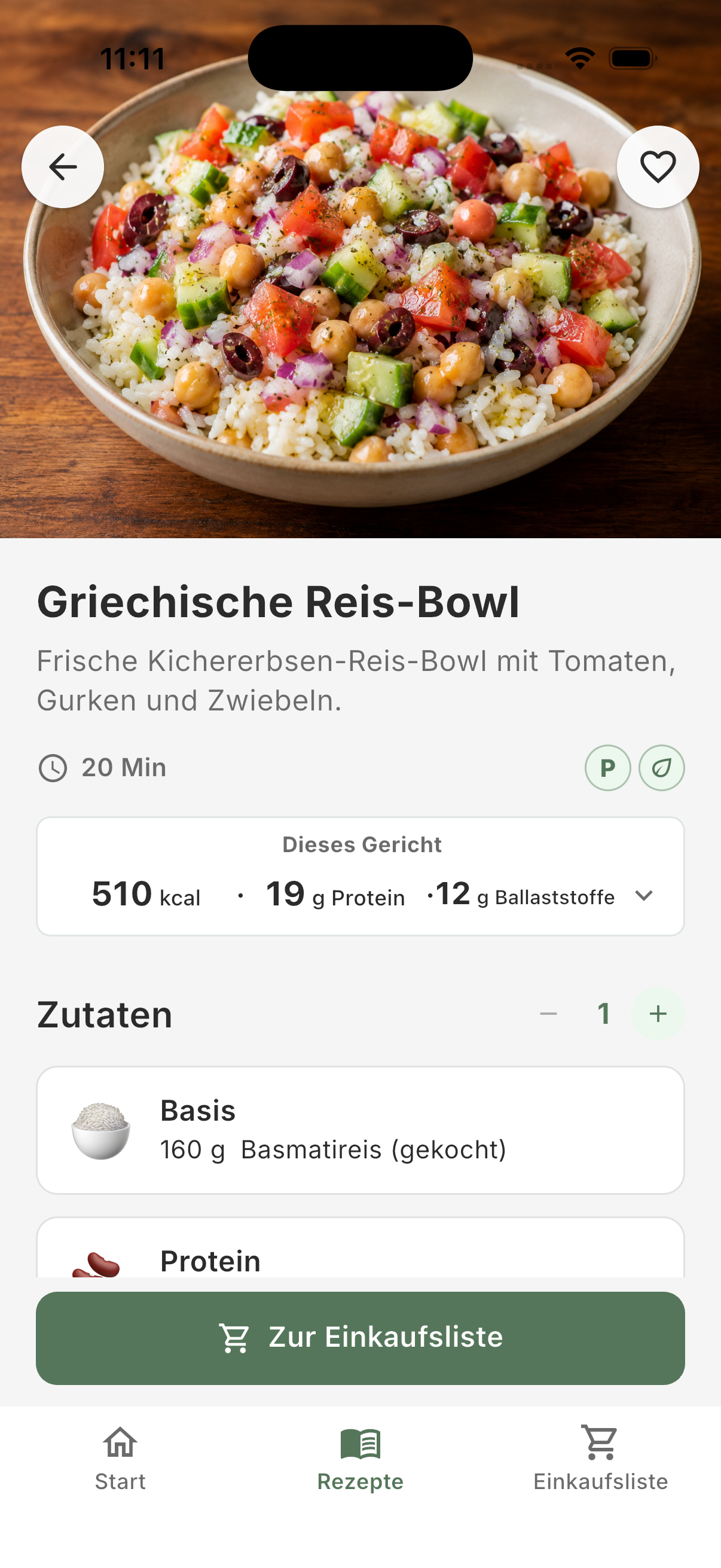 Personalisiertes Rezept in ForFlow